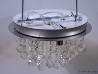 Plafondlamp met kristalachtige bollen - 2 stuks - afbeelding 3 van  4