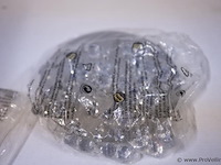 Plafondlamp met kristalachtige bollen - 2 stuks - afbeelding 4 van  4