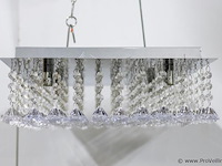 Plafondlamp met kristalachtige hangers - afbeelding 2 van  4