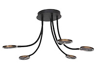 Plafondlamp turound steinhauer, 3376zw, zwart smoke, nieuw in doos - afbeelding 5 van  5