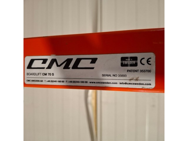 Plafondplatenlift - 3,4m, cmc sweden, cm70s, 2022 - afbeelding 3 van  7