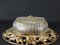 Plafonniere koper met kristal - afbeelding 2 van  5