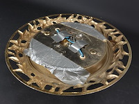 Plafonniere koper met kristal - afbeelding 5 van  5