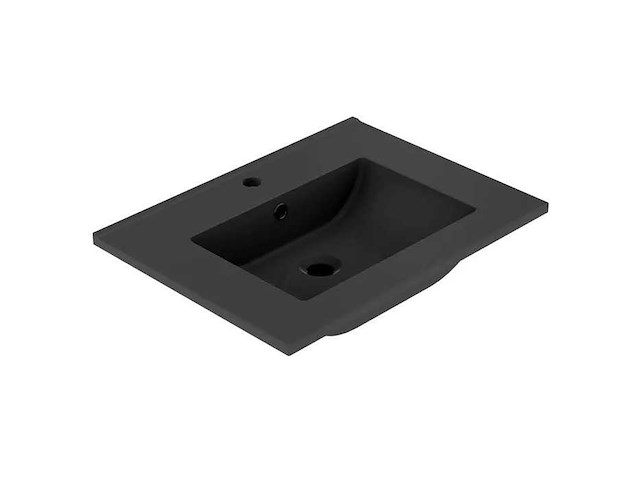 Plan ceram 60cm 1 vasque noir - wastafel (3x) - afbeelding 1 van  6