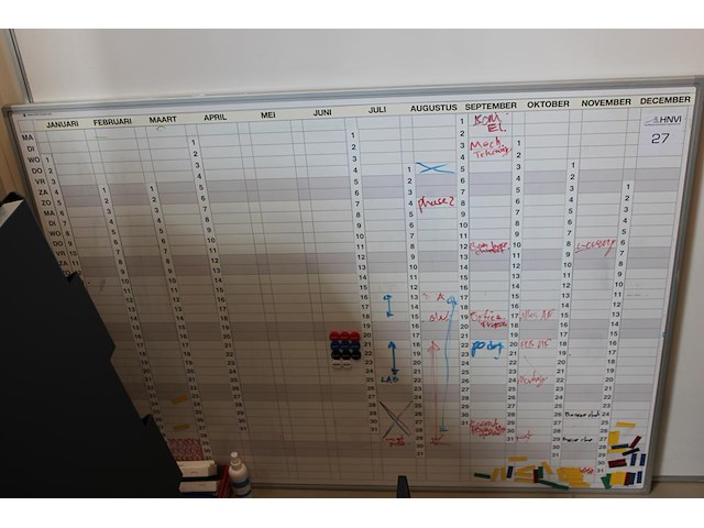 Planbord afm. 120 x 90 cm. - afbeelding 1 van  2