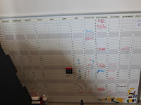 Planbord afm. 120 x 90 cm. - afbeelding 1 van  2