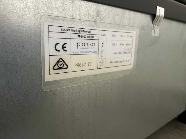 Planika basket fire logs sfeerhaard - afbeelding 4 van  4