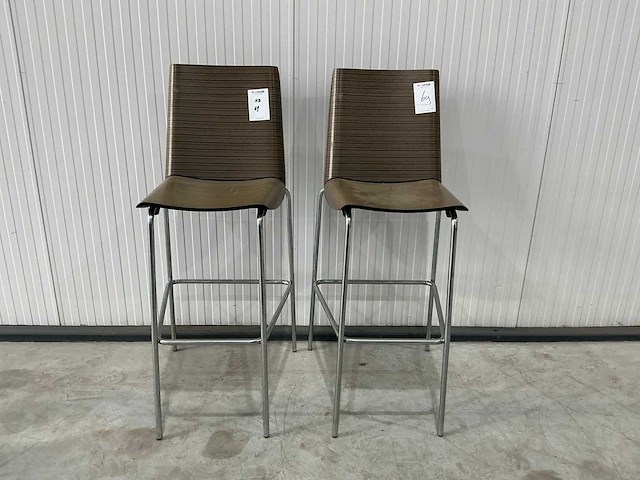 Plank barkruk (2x) - afbeelding 1 van  5