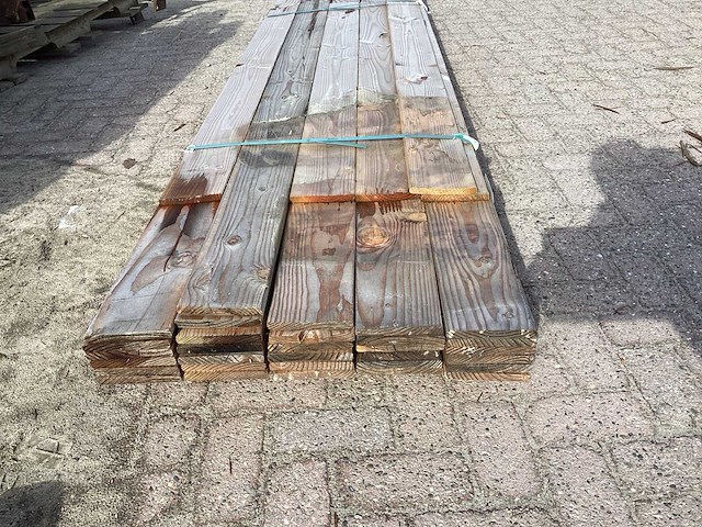 Plank douglas 138x17x3000mm (30x) - afbeelding 5 van  5