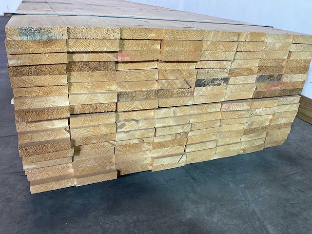 Plank vurenhout 390x12x2,8 cm (60x) - afbeelding 4 van  6