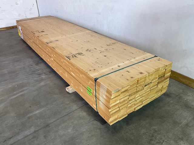 Plank vurenhout 390x12x2,8 cm (60x) - afbeelding 2 van  6