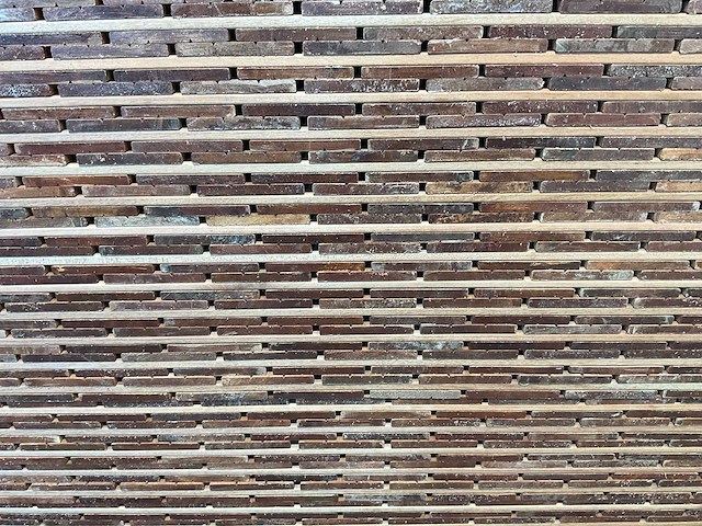 Plankenscherm hardhout design 28-planks 180x180 cm (24x) - afbeelding 5 van  5