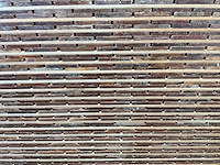 Plankenscherm hardhout design 28-planks 180x180 cm (24x) - afbeelding 5 van  5