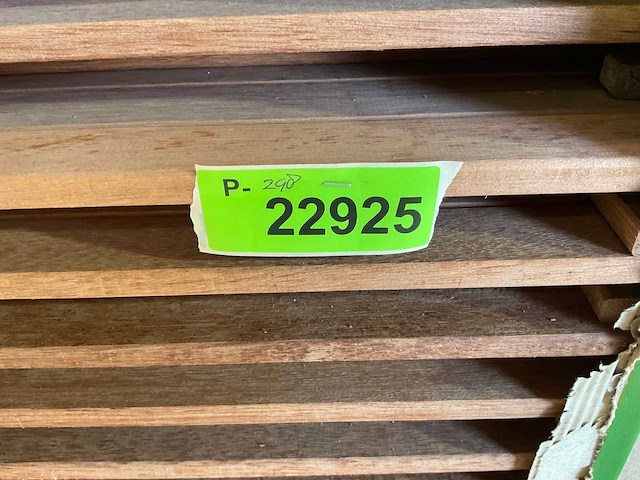 Plankenscherm hardhout design 28-planks 180x180 cm (24x) - afbeelding 7 van  7