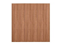 Plankenscherm hardhout design 28-planks 180x180 cm (24x) - afbeelding 1 van  8