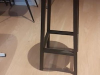 Plantentafels – stalen frame & houten plateau - 2 stuks - afbeelding 1 van  1