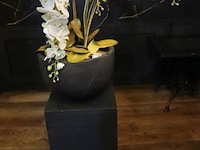 Plantenzuil incl. bloempot met kunstplant