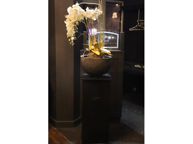 Plantenzuil incl. bloempot met kunstplant - afbeelding 2 van  7