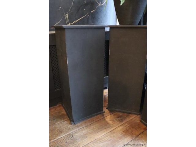 Plantenzuilen - 3 stuks, incl. 2 bloempotten met kunstplanten - afbeelding 2 van  6