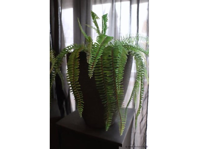 Plantenzuilen - 3 stuks, incl. 2 bloempotten met kunstplanten - afbeelding 6 van  6