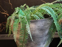 Plantenzuilen - 3 stuks, incl. 3x bloempotten met kunstplanten - afbeelding 4 van  7