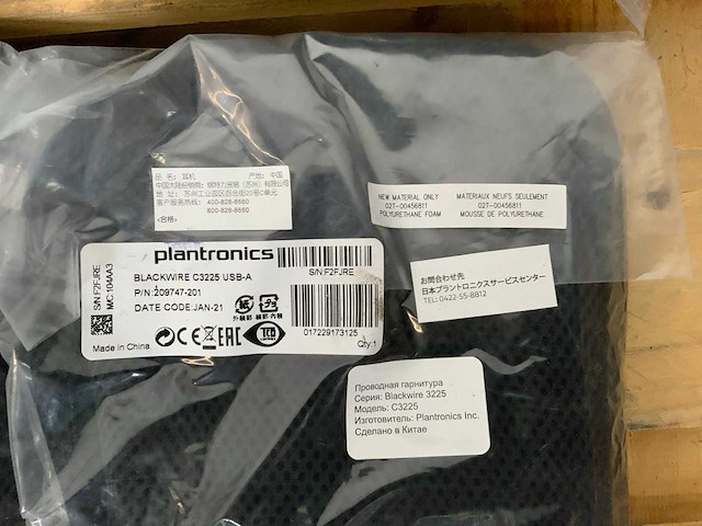 Plantronics blackwire c3225 headset (10x) - afbeelding 4 van  4
