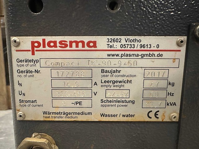 Plasma compact tk-90-9-53 temperatuurregelunit - afbeelding 5 van  5