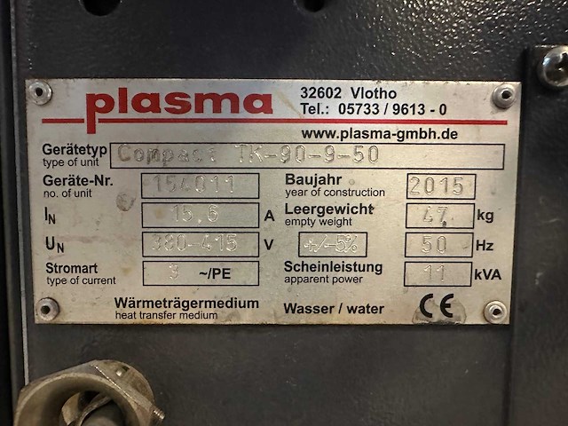 Plasma compact tk-90-9-56 temperatuurregelunit (2x) - afbeelding 6 van  7
