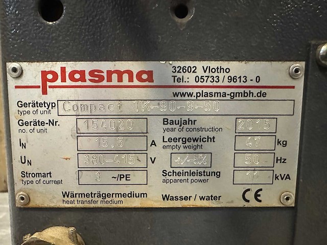Plasma compact tk-90-9-56 temperatuurregelunit (2x) - afbeelding 7 van  7