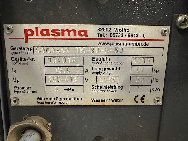 Plasma compact tk-90-9-57 temperatuurregelunit (2x) - afbeelding 2 van  2