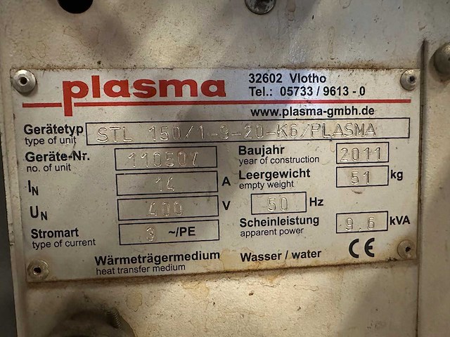 Plasma stl 150/1-9-20-k6 temperatuurregelunit (3x) - afbeelding 3 van  3