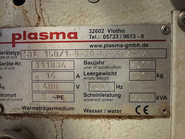 Plasma stl 150/1-9-20-k6 temperatuurregelunit (4x) - afbeelding 6 van  6