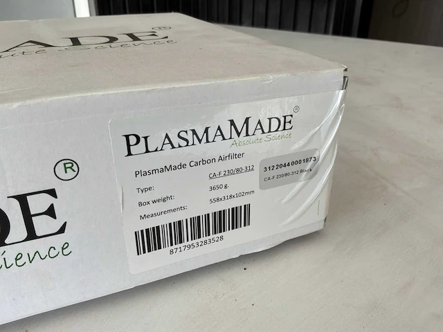 Plasmade carbon airfilter keukenonderdeel - afbeelding 2 van  3