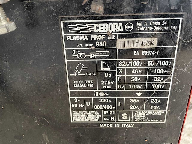 Plasmasnijmachine - plasma prof 52 - afbeelding 7 van  10