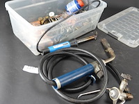 Plastic bak met gas en elektra soldeerbout - afbeelding 1 van  5