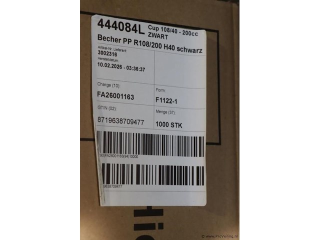 Plastic bakje met deksel 444084l | r108/200 h40 - afbeelding 2 van  3
