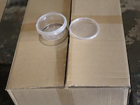 Plastic bakjes met deksel 109/300cc - 1 doos á 300 stuks - afbeelding 1 van  3