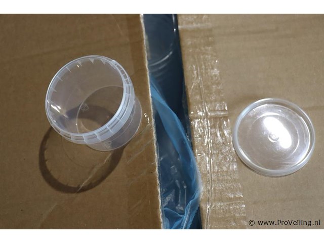 Plastic bakjes met deksel 120ml ø67 h 005671 - 1 doos á 1174 stuks - afbeelding 3 van  3