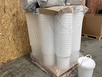 Plastic emmer voorzien van beugel 20,5l met deksel (210x) - afbeelding 10 van  12