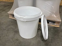 Plastic emmer voorzien van beugel 20,5l met deksel (210x) - afbeelding 5 van  12
