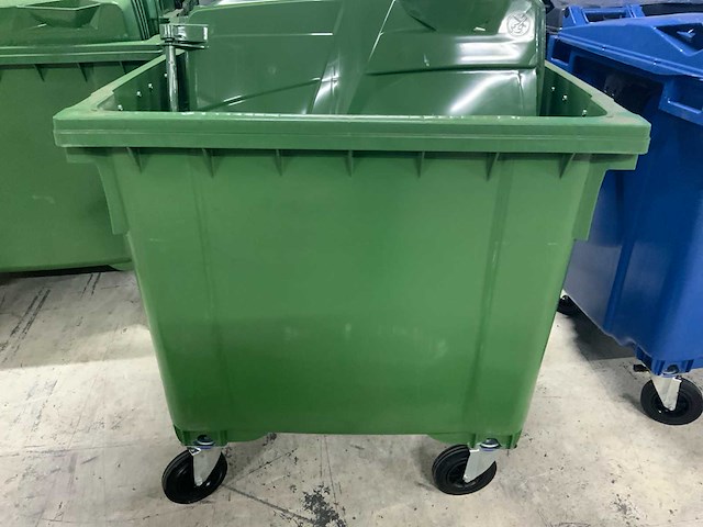 Plastic gogic 1100 liter afvalcontainer - afbeelding 2 van  3