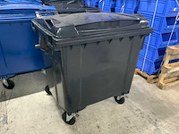 Plastic gogic 1100 liter afvalcontainer - afbeelding 1 van  4