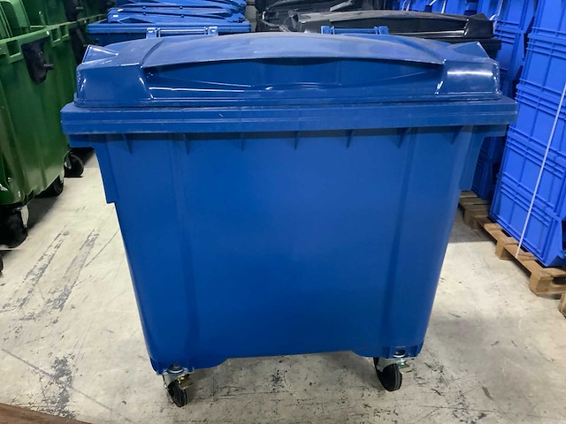 Plastic gogic 1100 liter afvalcontainer - afbeelding 2 van  4