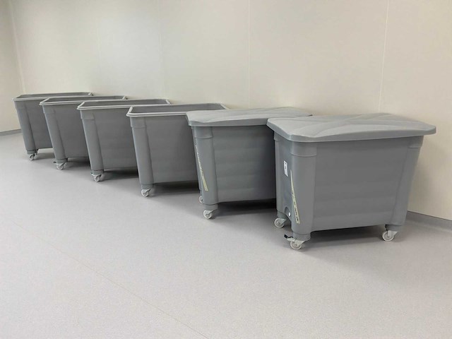 Plastic mobiele bin (6x) - afbeelding 2 van  2