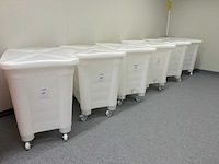 Plastic mobiele bin (6x) - afbeelding 1 van  2