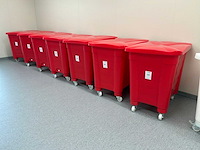 Plastic mobiele bin (7x) - afbeelding 1 van  2