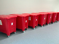 Plastic mobiele bin (7x) - afbeelding 1 van  1
