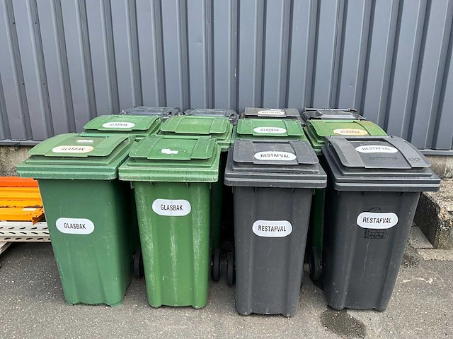 Plastic omnium afvalcontainer 120 liter (12x) - afbeelding 2 van  5