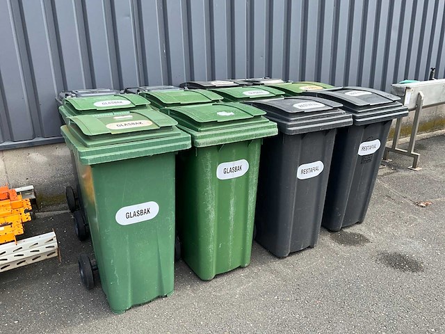 Plastic omnium afvalcontainer 120 liter (12x) - afbeelding 3 van  5