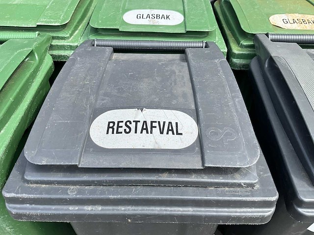 Plastic omnium afvalcontainer 120 liter (12x) - afbeelding 5 van  5